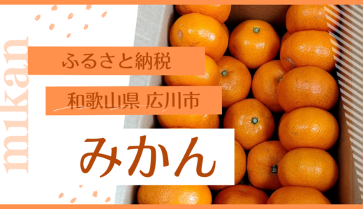 （ふるさと納税）和歌山県広川市のみかん3 kgが届きました！